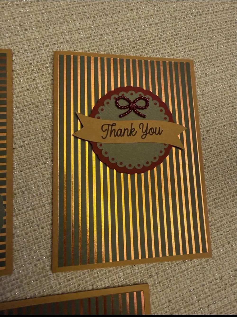 Handmade Thank You Cards – Elegant & Timeless – Blank Inside